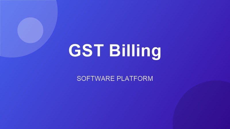 GST Billing Software
